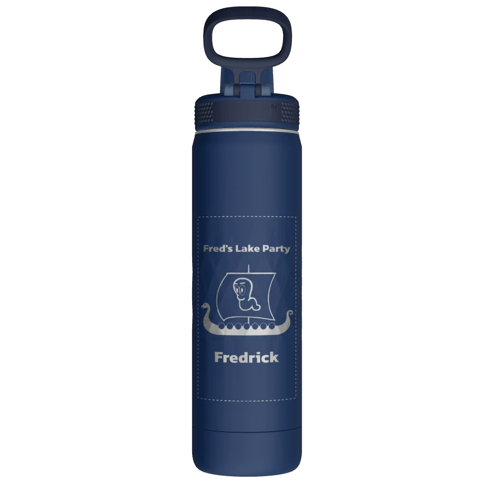 Takeya Sport Water Bottle - 22oz Indigo Spout - Model 51316-TAKEYA-SPORT-WATER-BOTTLE-CUSTOMIZED-236-22OZ-INDIGO-SPOUT