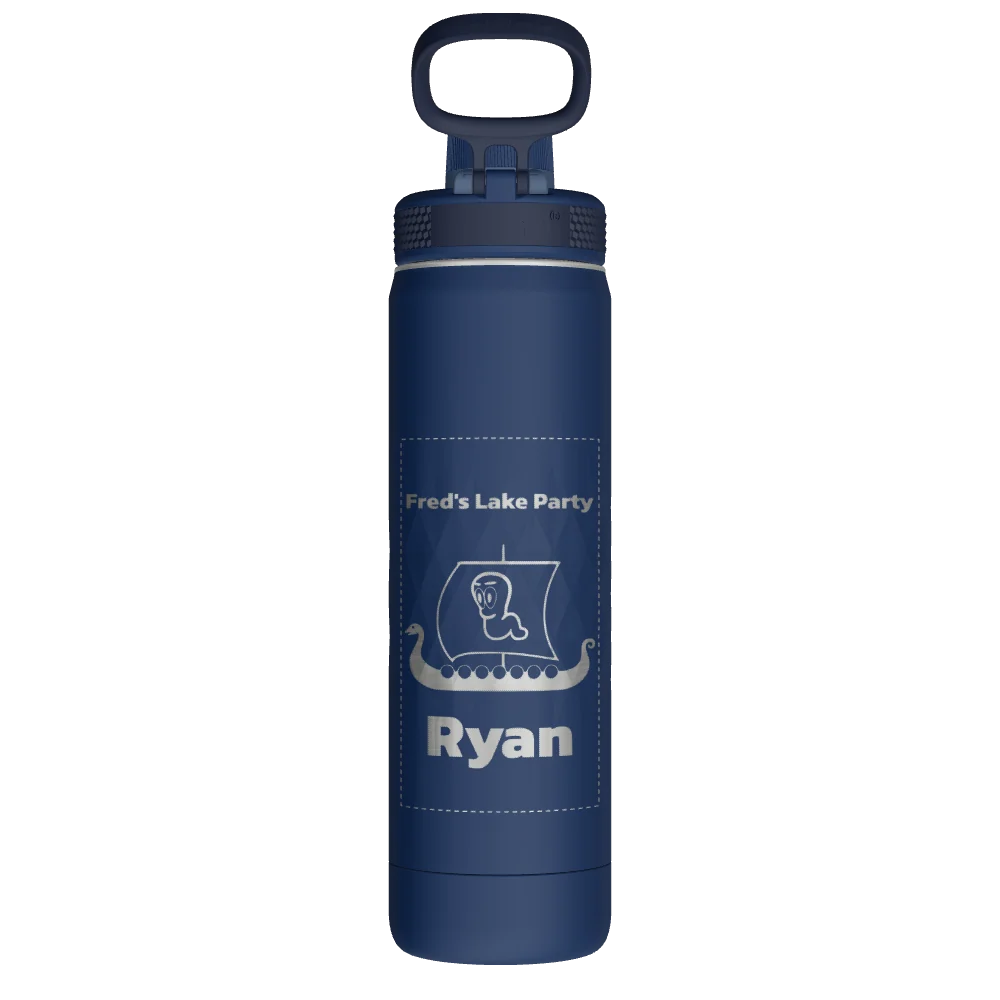 Takeya Sport Water Bottle - 22oz Indigo Spout - Model 51316-TAKEYA-SPORT-WATER-BOTTLE-CUSTOMIZED-222-22OZ-INDIGO-SPOUT
