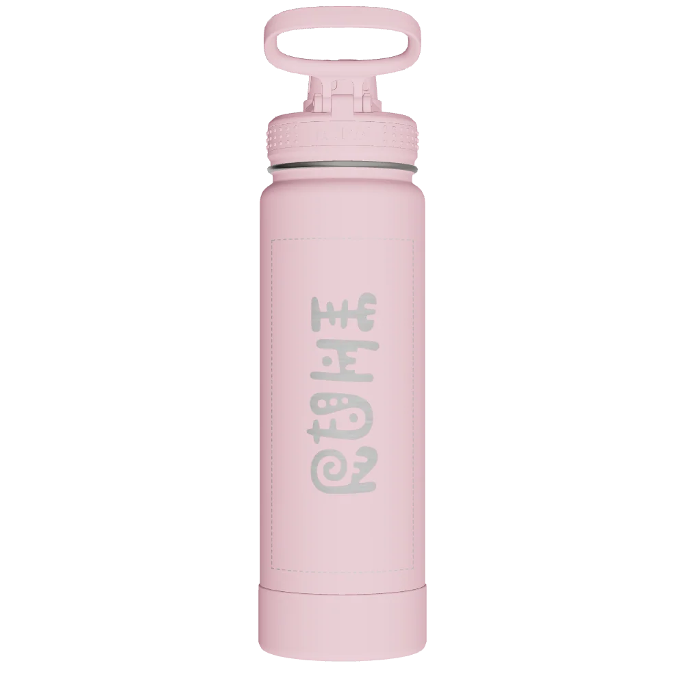 Takeya Actives Water Bottle With Spout Lid - 24oz Blush - Model 51054-TAKEYA-ACTIVES-WATER-BOTTLE-WITH-SPOUT-LID-CUSTOMIZED-250-24OZ-BLUSH