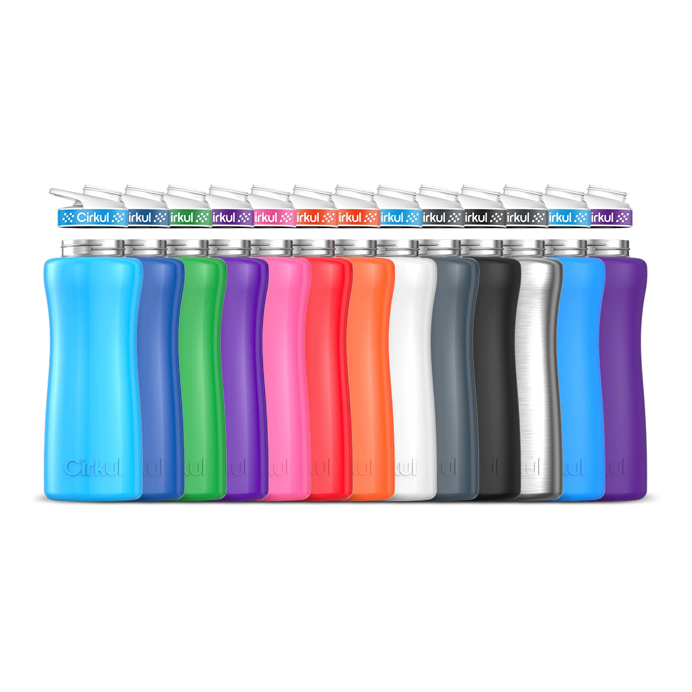 Cirkul 32oz. Stainless Steel Bottle & Comfort Grip Lid - Model CIRKUL-32OZ-STAINLESS-STEEL-BOTTLE-COMFORT-GRIP-LID-1-BLUE-BLUE-41997913489498