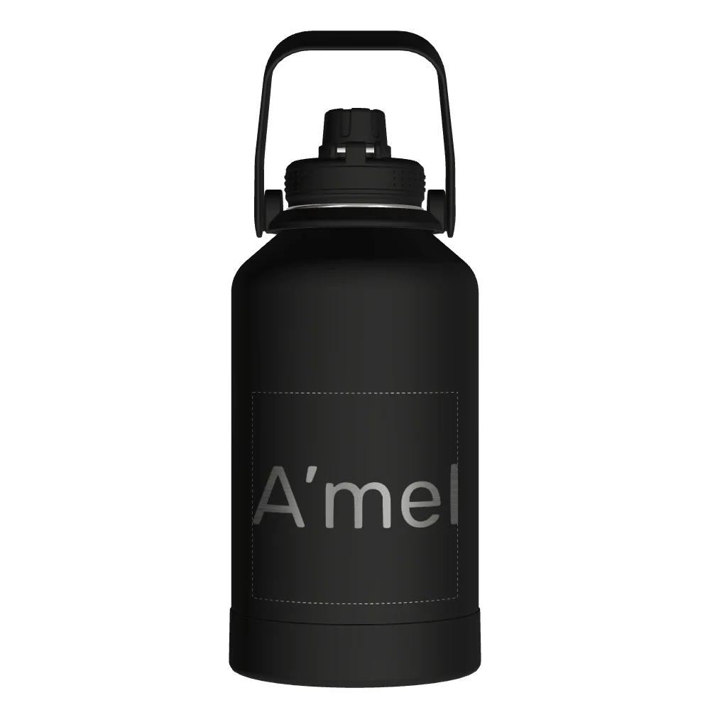 Takeya Actives Water Bottle With Spout Lid - 64oz Onyx - Model 51116-TAKEYA-ACTIVES-WATER-BOTTLE-WITH-SPOUT-LID-CUSTOMIZED-149-64OZ-ONYX