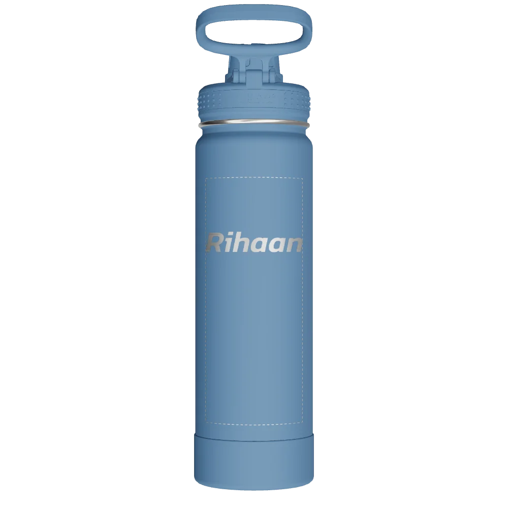 Takeya Actives Water Bottle With Spout Lid - 22oz Bluestone - Model 50292-TAKEYA-ACTIVES-WATER-BOTTLE-WITH-SPOUT-LID-CUSTOMIZED-214-22OZ-BLUESTONE