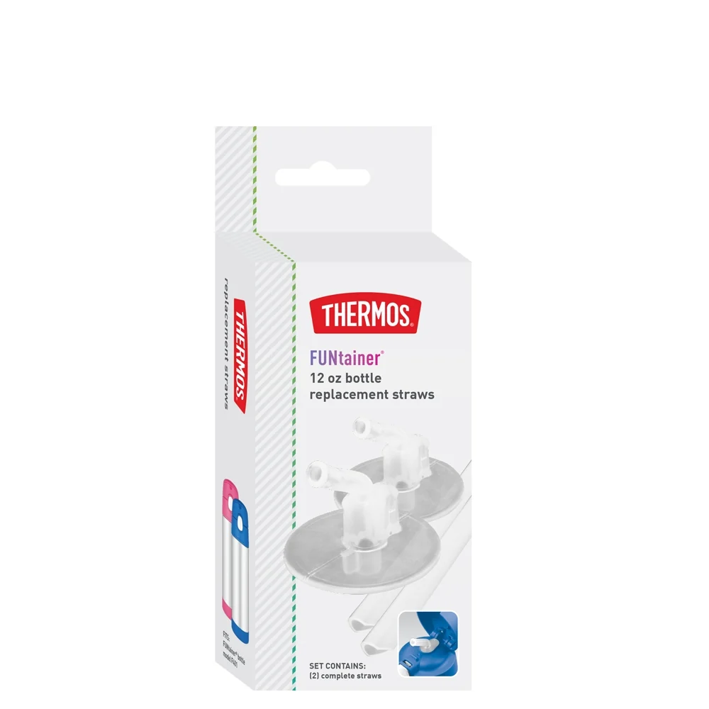 THERMOS 12oz FUNtainer® Bottle Replacement Straws 2-Pack
