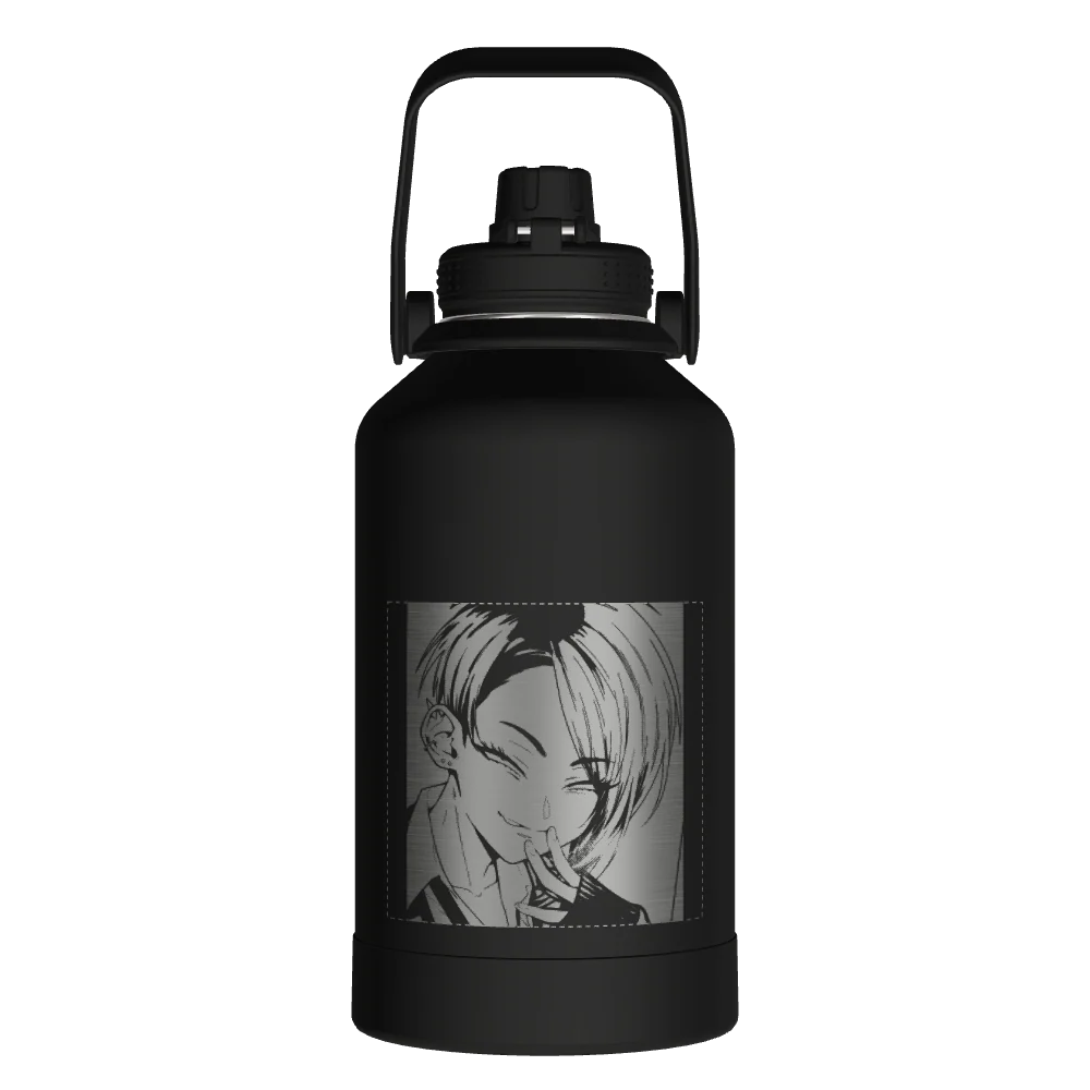 Takeya Actives Water Bottle With Spout Lid - 64oz Onyx - Model 51116-TAKEYA-ACTIVES-WATER-BOTTLE-WITH-SPOUT-LID-CUSTOMIZED-108-64OZ-ONYX