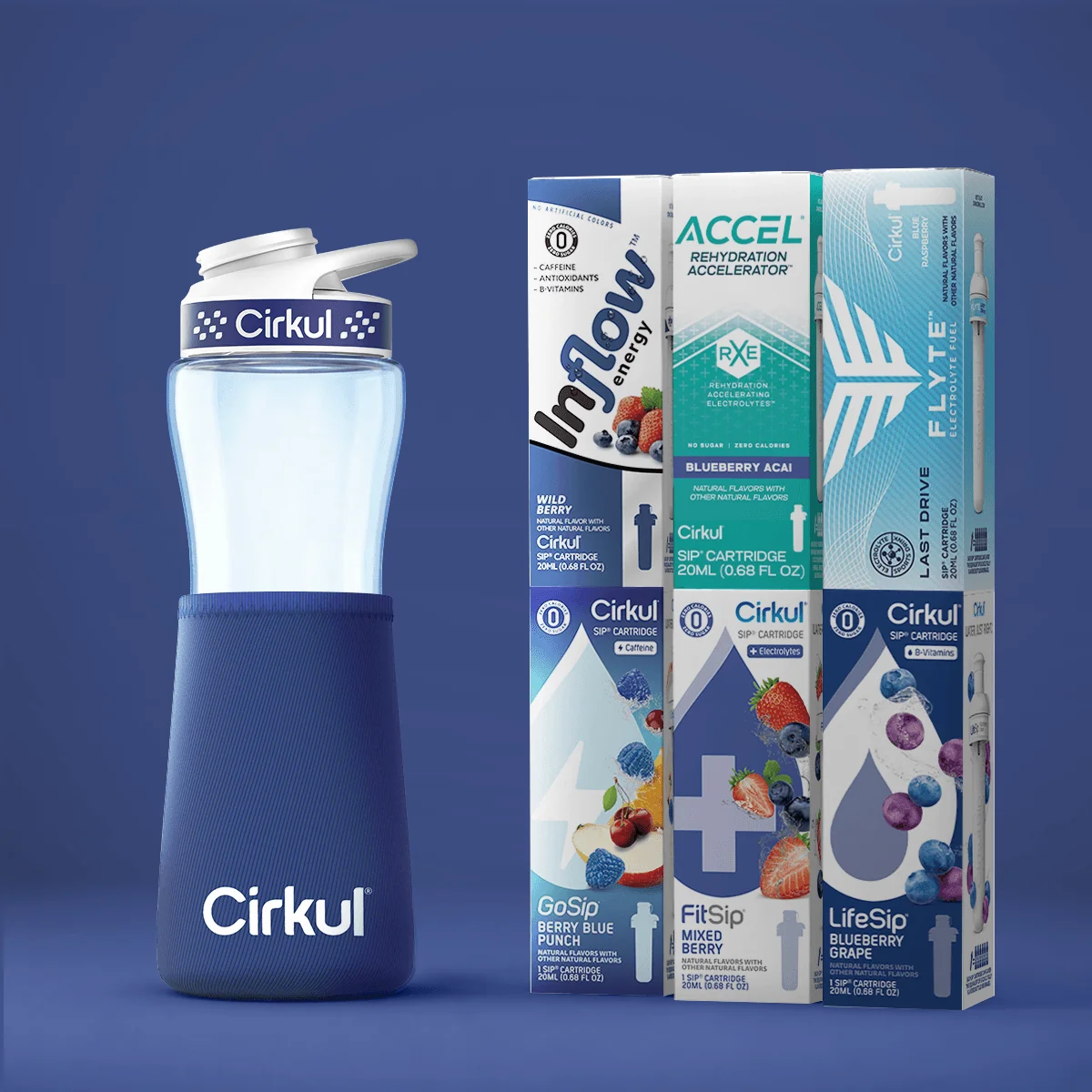 Cirkul Navy National Hydration Day Kit