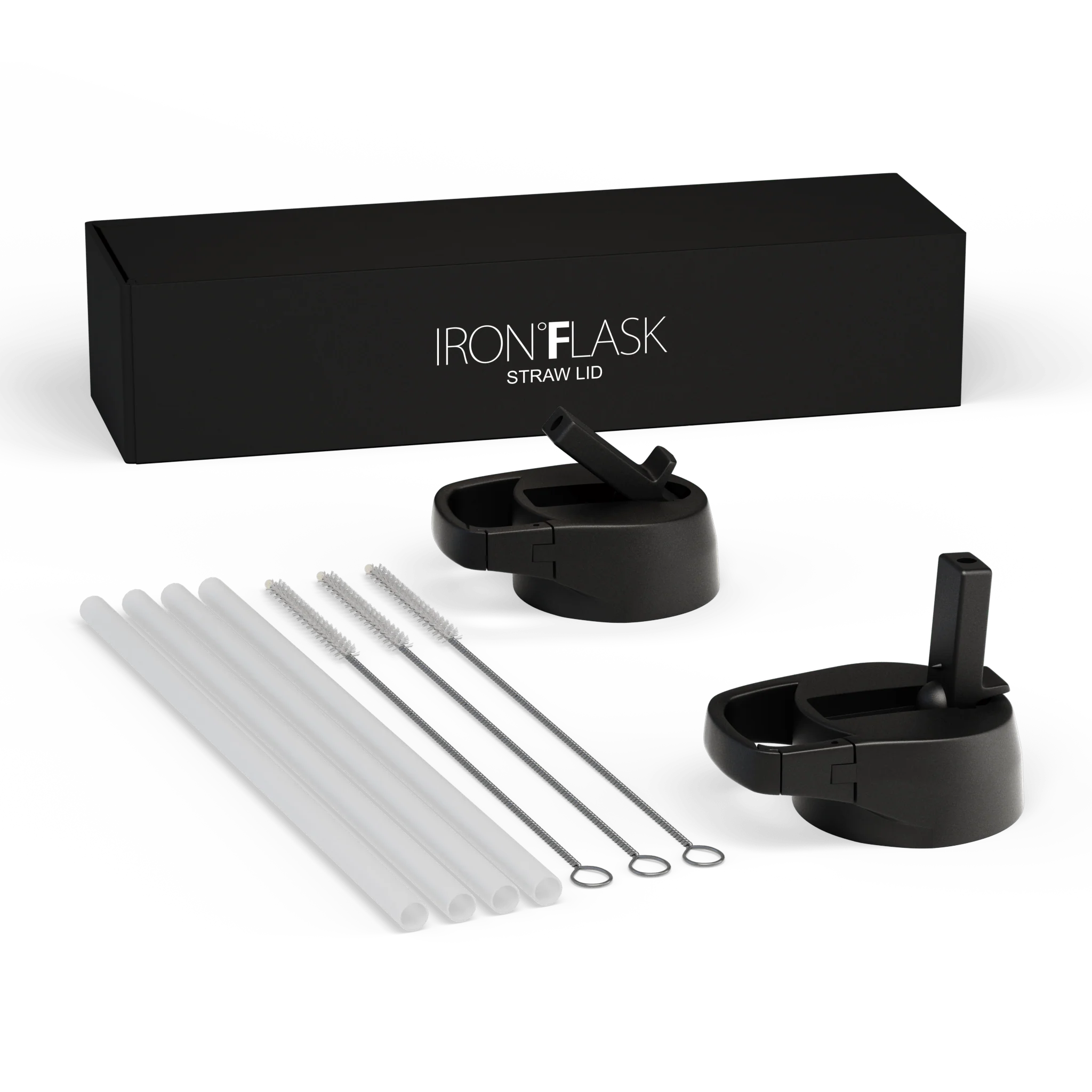 Iron Flask Carabiner Straw Lid Set for Wide Mouth Bottle