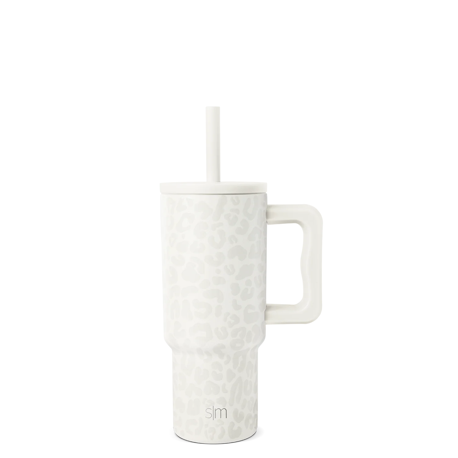 Simple Modern Trek Kids Tumbler with Silicone Straw Lid - 24oz Cream Leopard