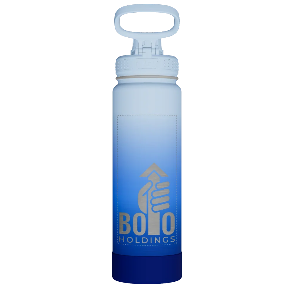 Takeya Actives Water Bottle With Spout Lid - 24oz Pacific Blue - Model 51396-TAKEYA-ACTIVES-WATER-BOTTLE-WITH-SPOUT-LID-CUSTOMIZED-413-24OZ-PACIFIC-BLUE