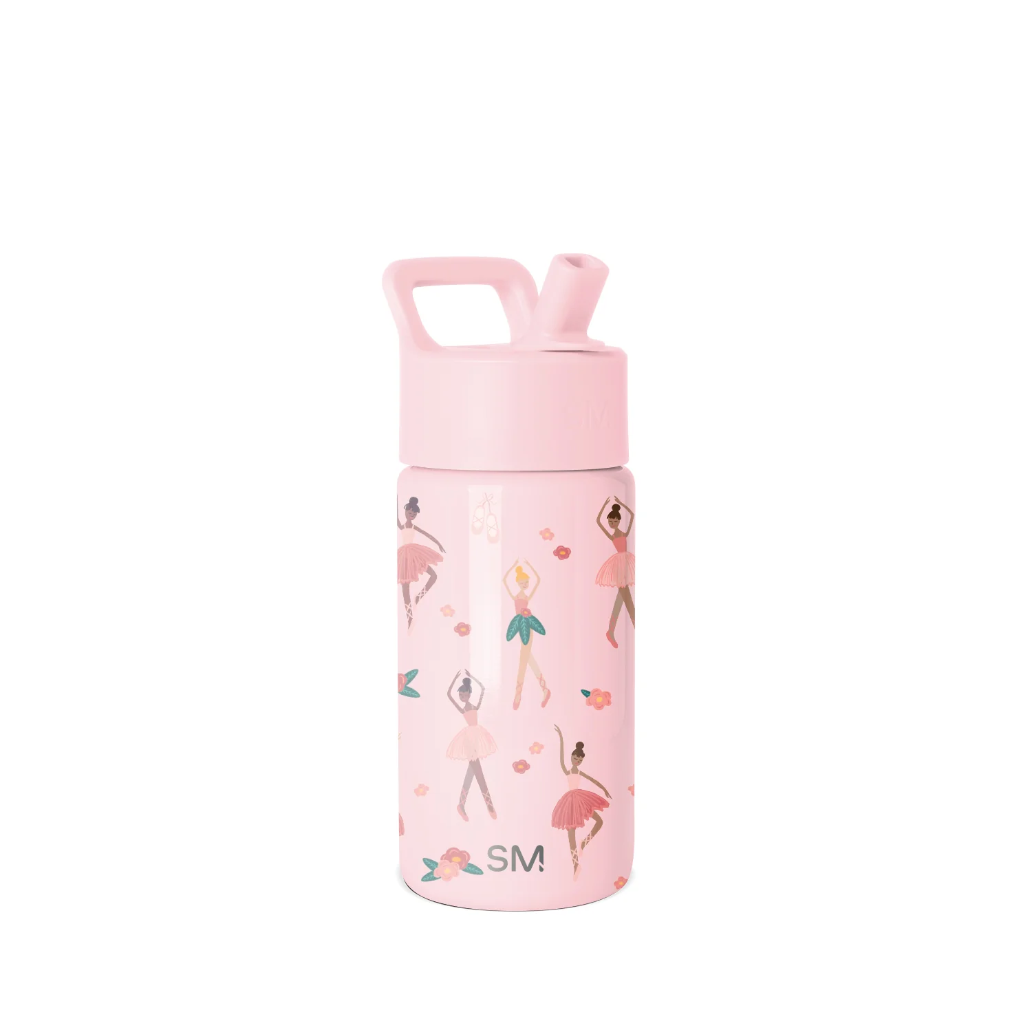 Simple Modern Summit Kids Water Bottle with Straw Lid - 14oz Pink Ballerina