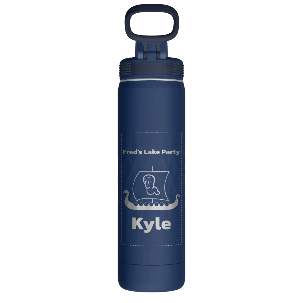 Takeya Sport Water Bottle - 22oz Indigo Spout - Model 51316-TAKEYA-SPORT-WATER-BOTTLE-CUSTOMIZED-221-22OZ-INDIGO-SPOUT