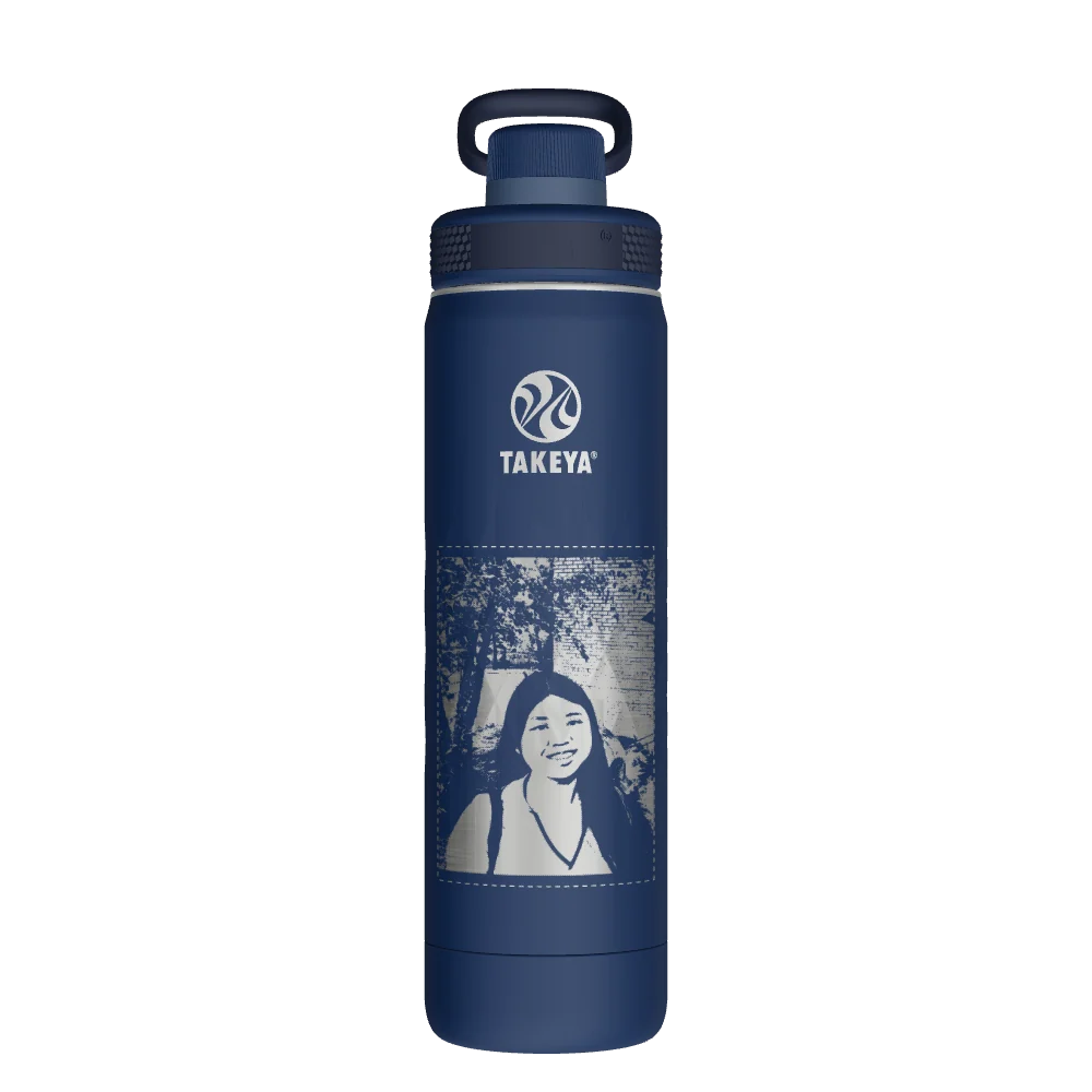 Takeya Sport Water Bottle - 22oz Indigo Spout - Model 51316-TAKEYA-SPORT-WATER-BOTTLE-CUSTOMIZED-94-22OZ-INDIGO-SPOUT