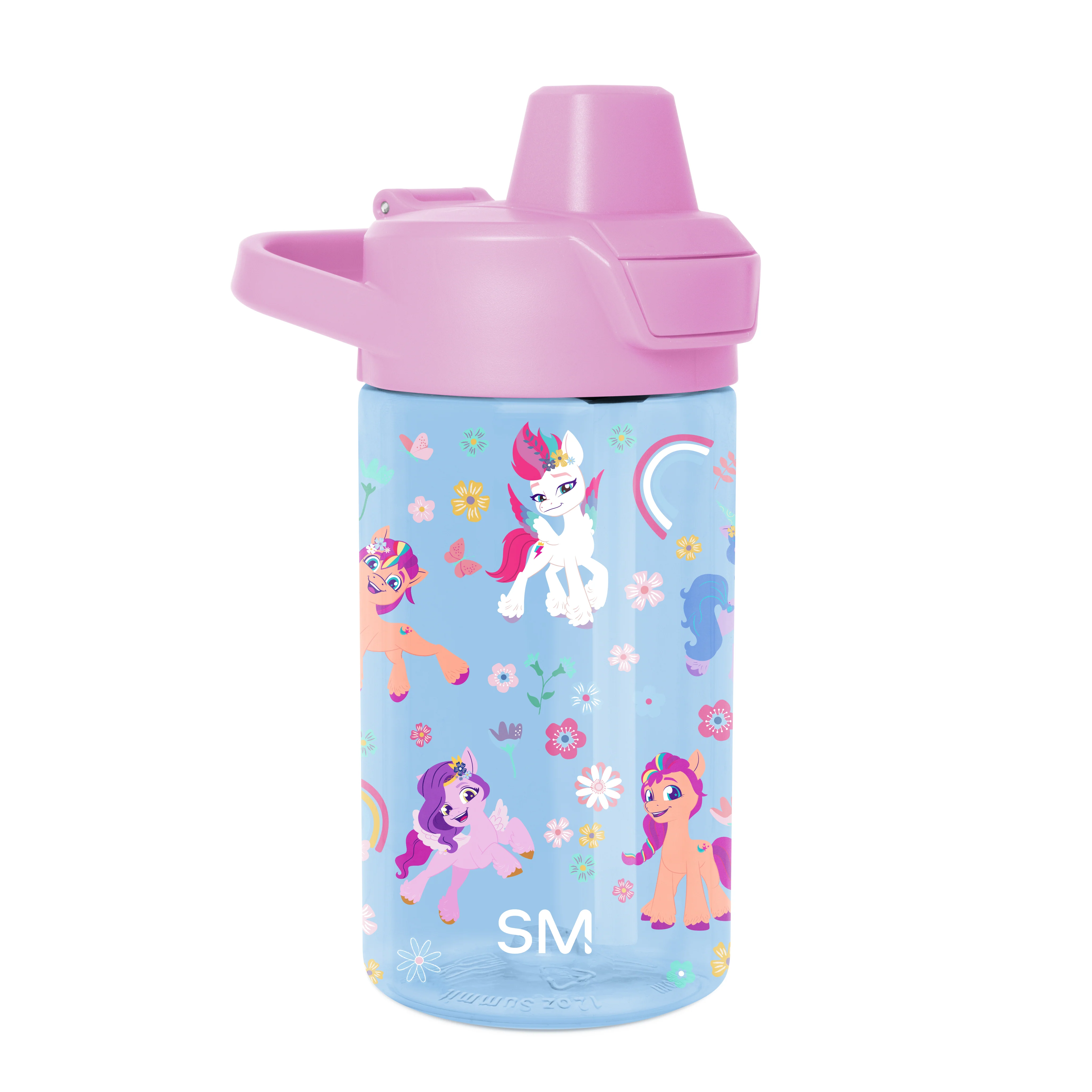 Simple Modern Summit Kids Plastic Water Bottle with Simple Flip Straw Lid - 12oz My Little Pony Garden of Rainbows
