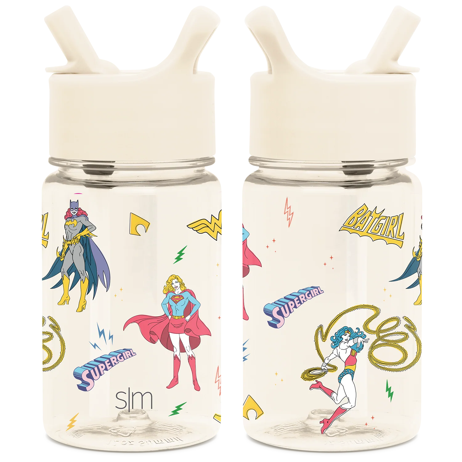 Simple Modern Summit Kids Plastic Water Bottle with Straw Lid - 12oz DC Super Hero Girls