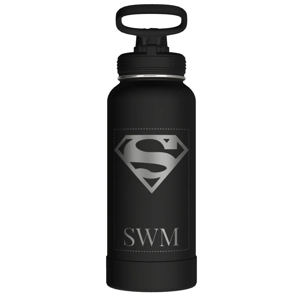 Takeya Actives Water Bottle With Spout Lid - 32oz Onyx - Model 51020-TAKEYA-ACTIVES-WATER-BOTTLE-WITH-SPOUT-LID-CUSTOMIZED-12-32OZ-ONYX