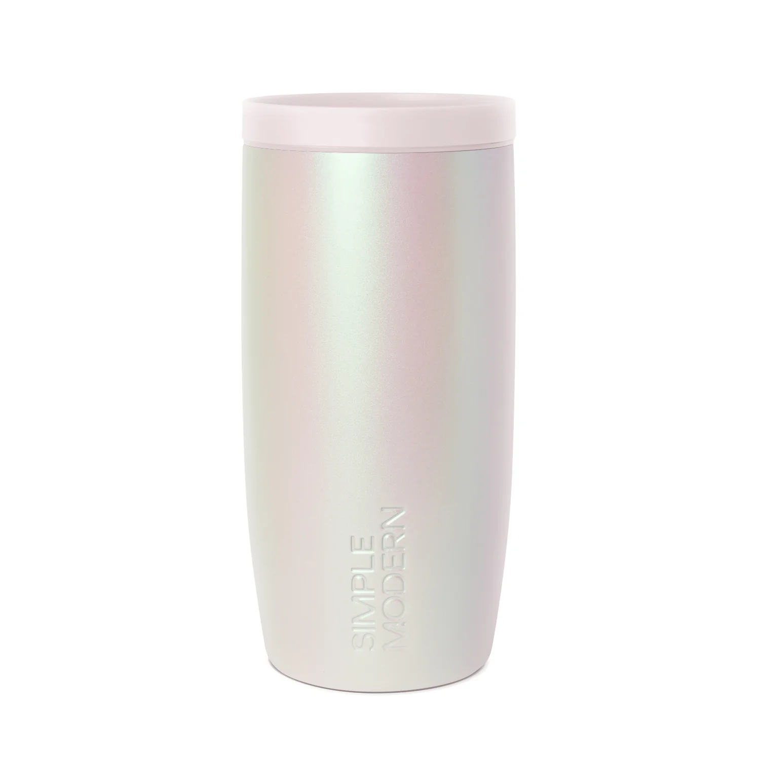 Simple Modern Voyager Tumbler - Signature - 16oz Coconut Pearl