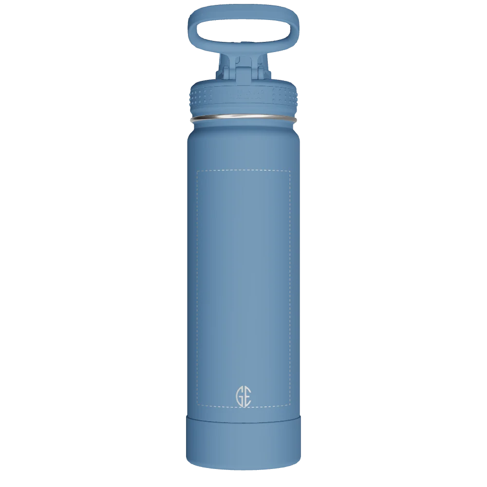 Takeya Actives Water Bottle With Spout Lid - 22oz Bluestone - Model 50292-TAKEYA-ACTIVES-WATER-BOTTLE-WITH-SPOUT-LID-CUSTOMIZED-342-22OZ-BLUESTONE