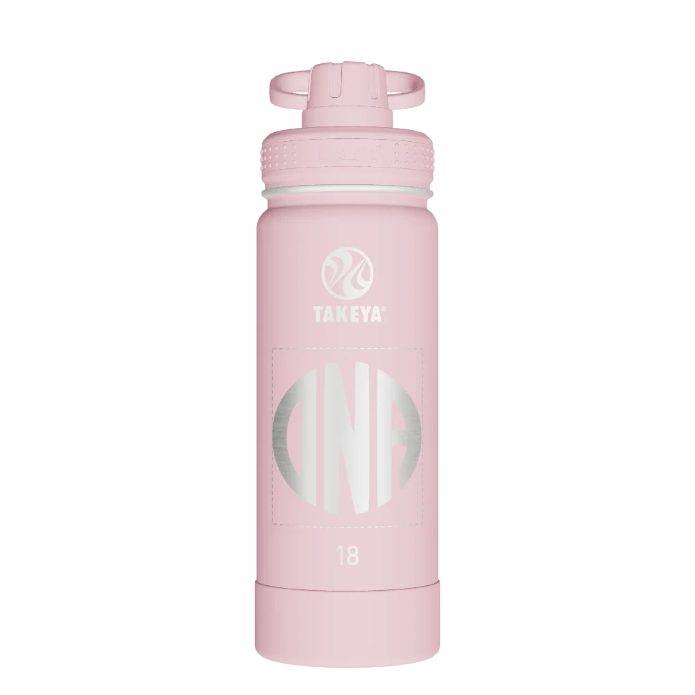 Takeya Actives Water Bottle With Spout Lid - 18oz Blush - Model 51079-TAKEYA-ACTIVES-WATER-BOTTLE-WITH-SPOUT-LID-CUSTOMIZED-74-18OZ-BLUSH