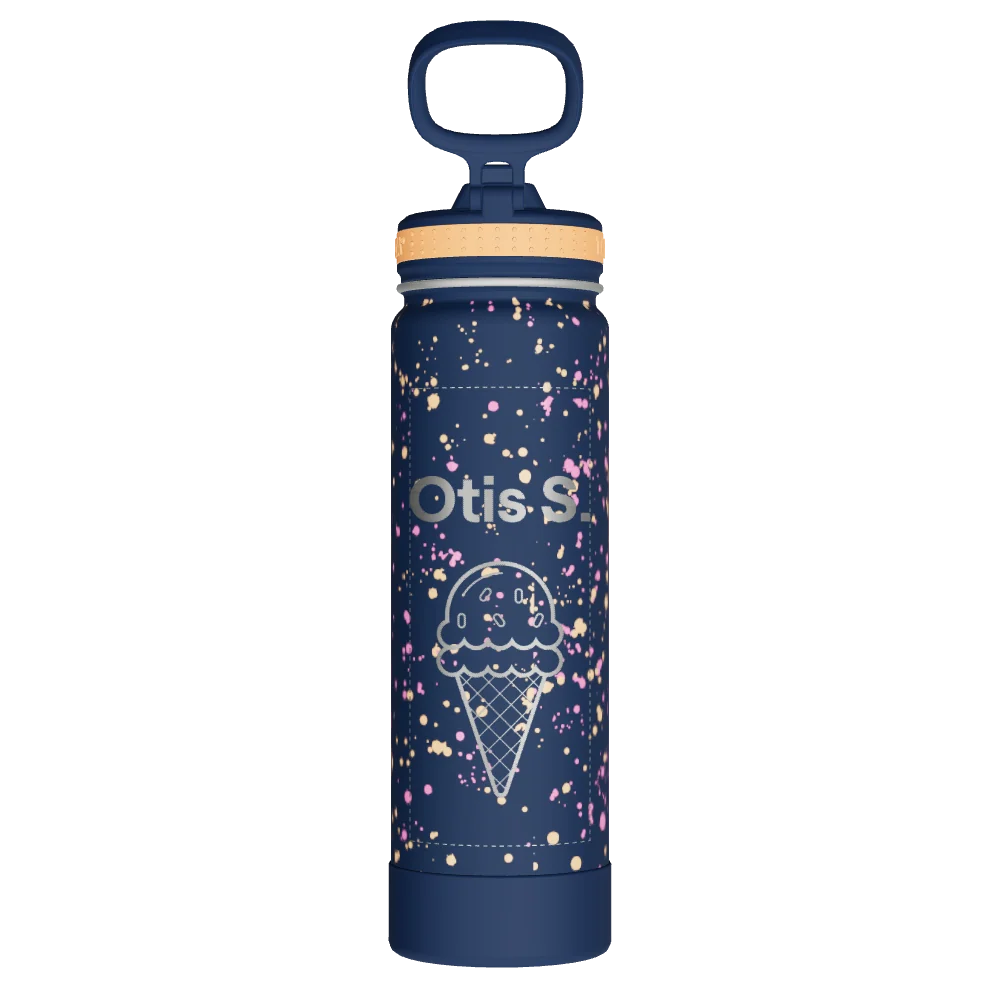 Takeya Actives Water Bottle With Straw Lid - 22oz Confetti Cool Rays - Model 50433-TAKEYA-ACTIVES-WATER-BOTTLE-WITH-STRAW-LID-CUSTOMIZED-160-22OZ-CONFETTI-COOL-RAYS