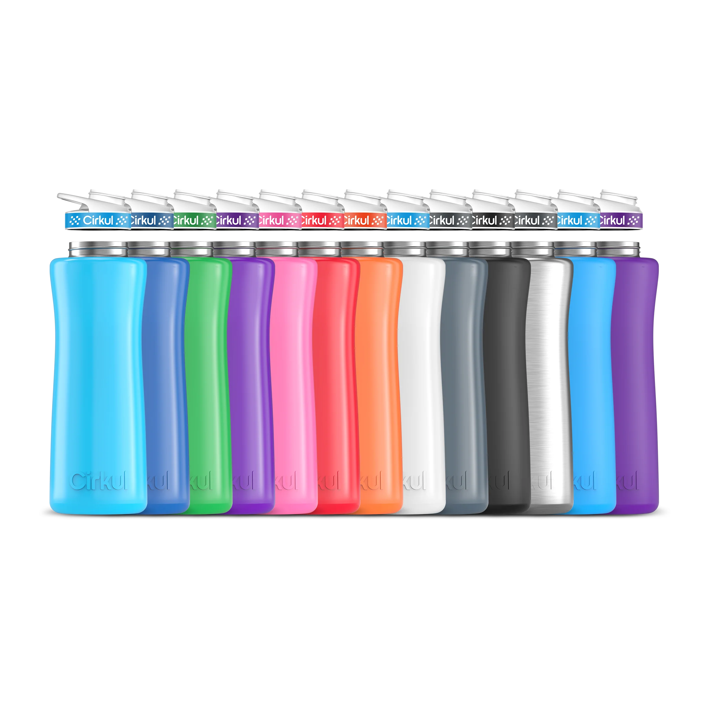 Cirkul 42oz. Stainless Steel Bottle & Comfort Grip Lid - Model CIRKUL-42OZ-STAINLESS-STEEL-BOTTLE-COMFORT-GRIP-LID-1-BLUE-BLUE-41997917552730
